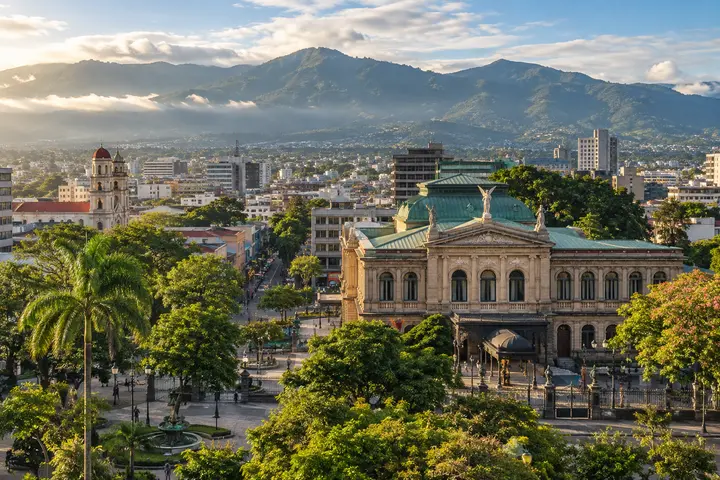 Paisaje representativo de San José, Costa Rica